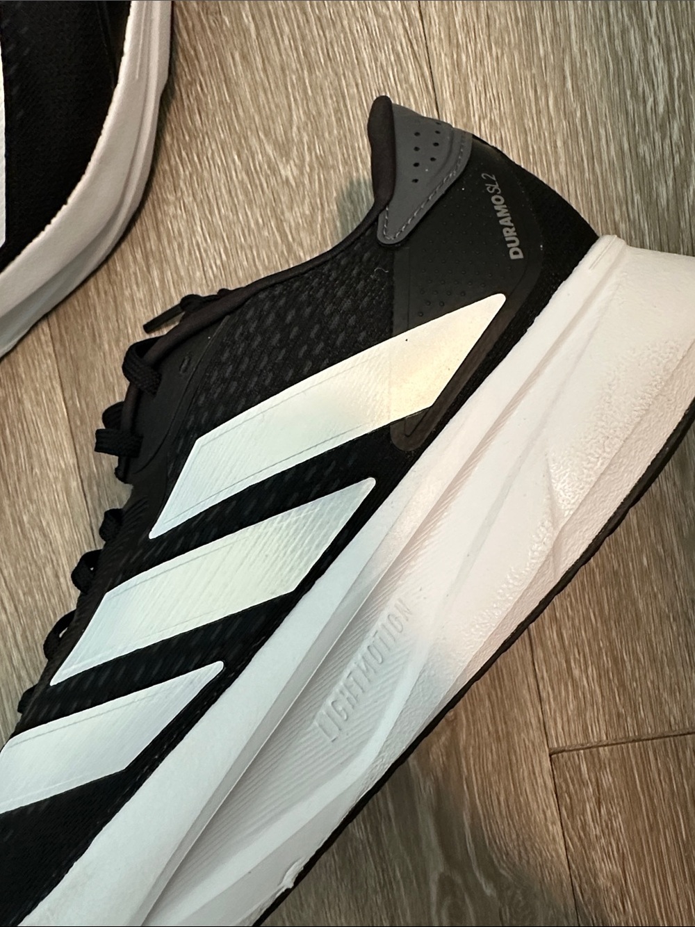 NWOT Adidas Duramo SL 2 Black & White Running Sneakers - Picture 9 of 13